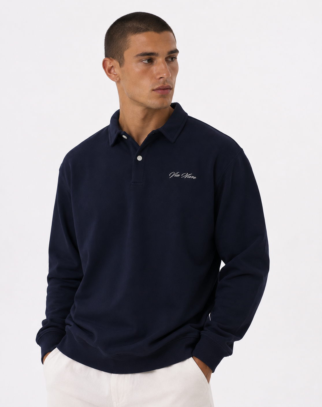 Felpa Colletto · Collared Sweatshirt