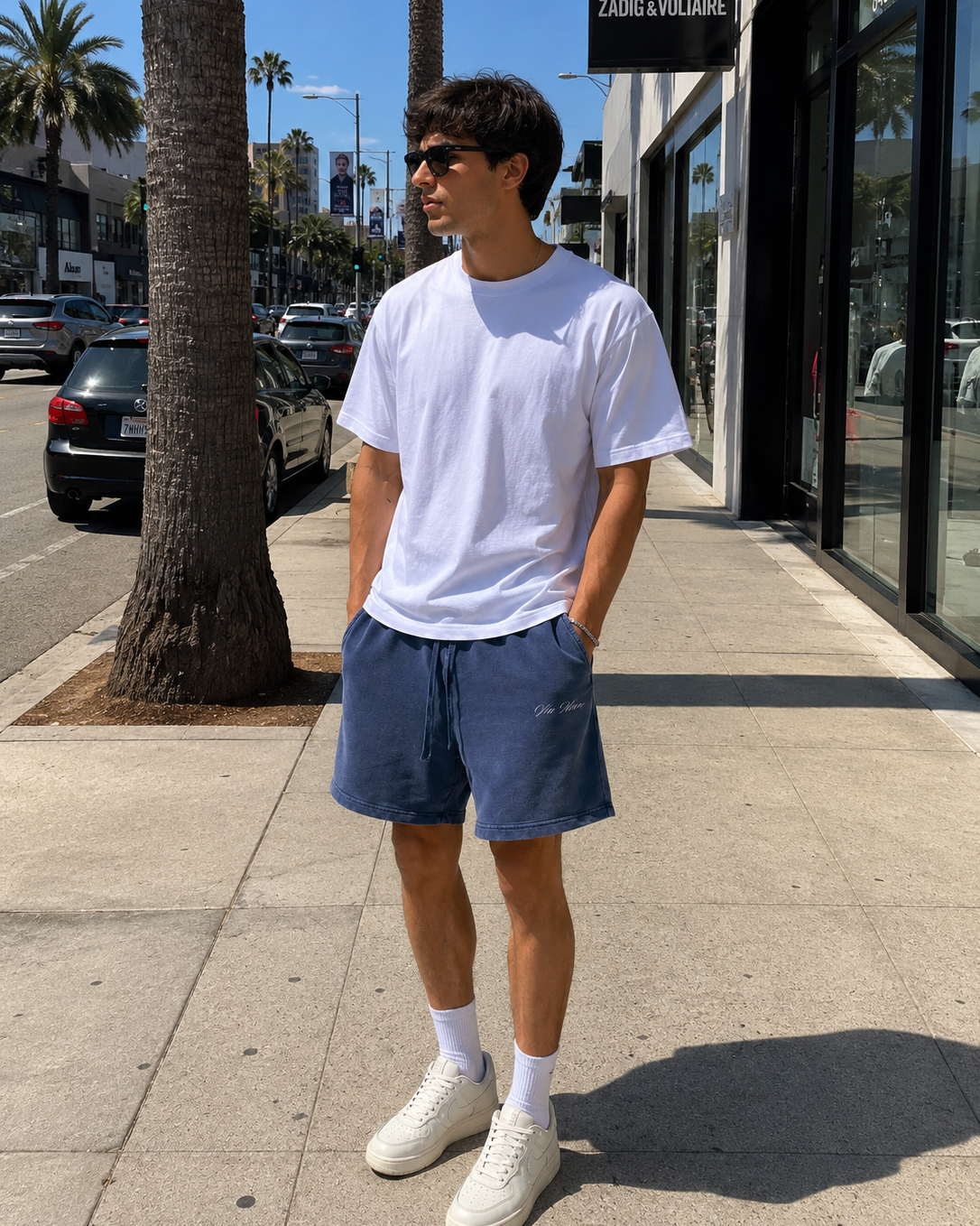 Pantaloncini Slavati · Washed-Out Shorts – Via Mare